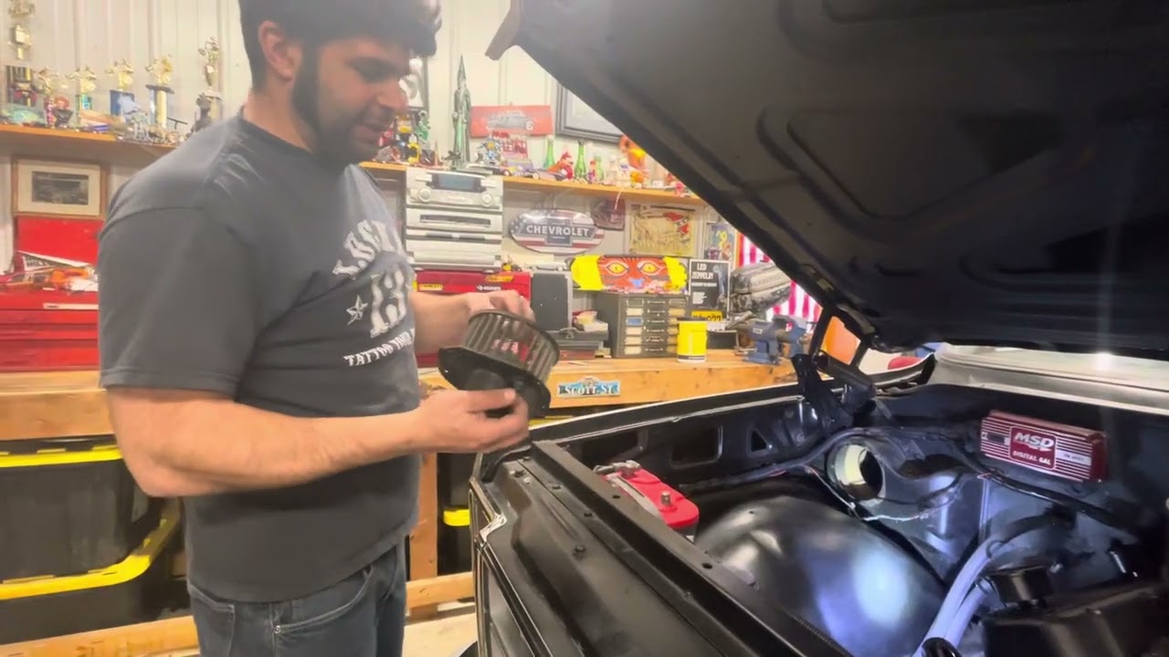 C10 blower motor replacement #c10#dyi#squarebodychevy#chevy#454#shortbed
