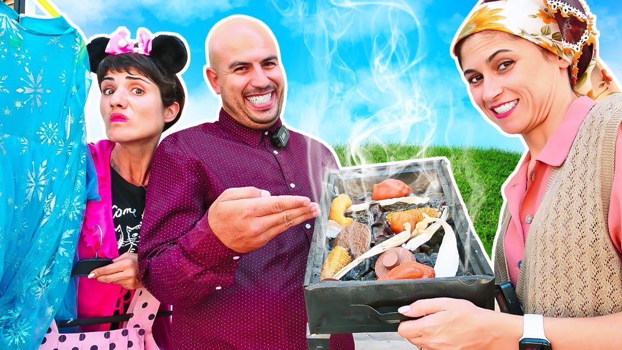 Olamaaaz! Reyhan abla ve İskender Elmassu'nun balkonunun altında mangal yapıyor! Komik video