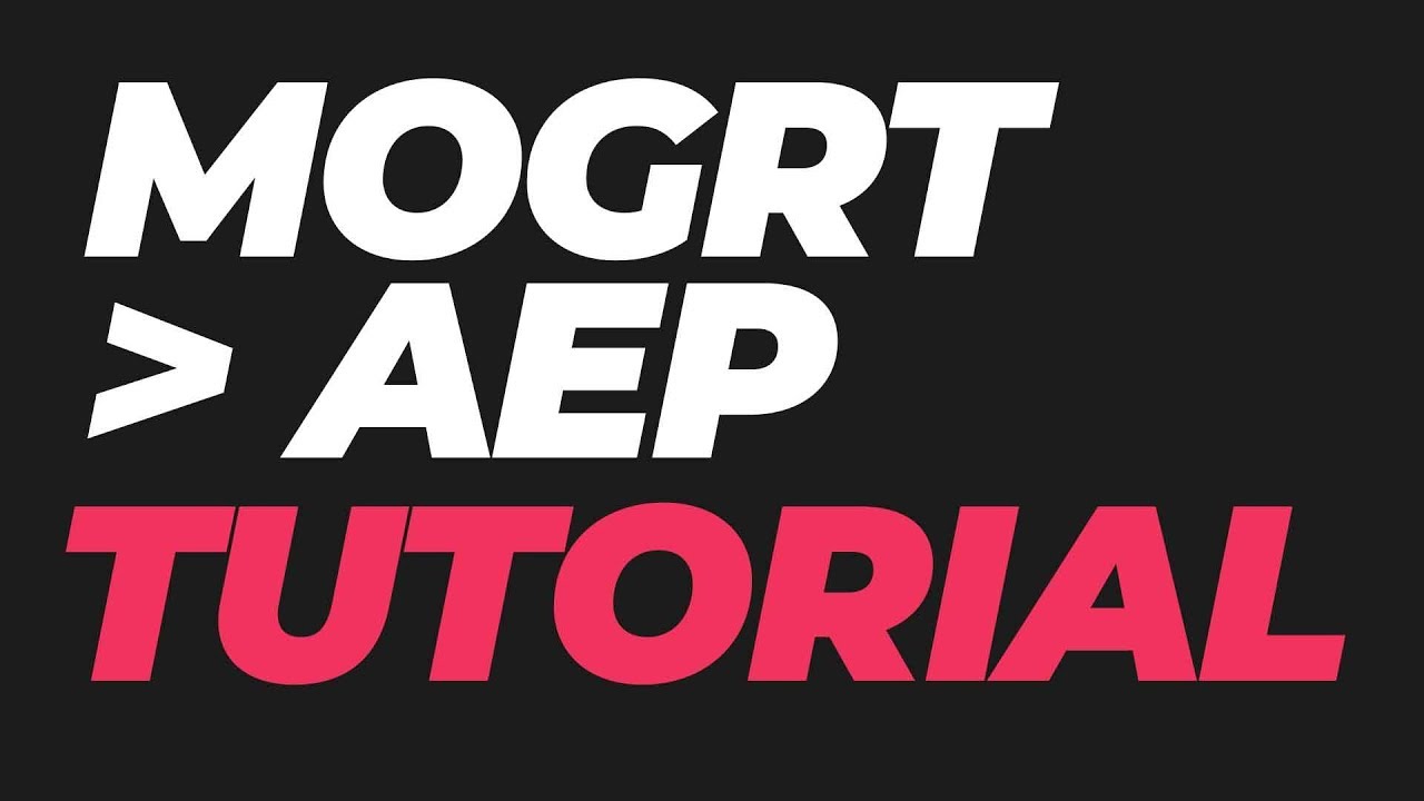 Quick Tips: How to Open a Motion Graphics Template in Adobe After Effects