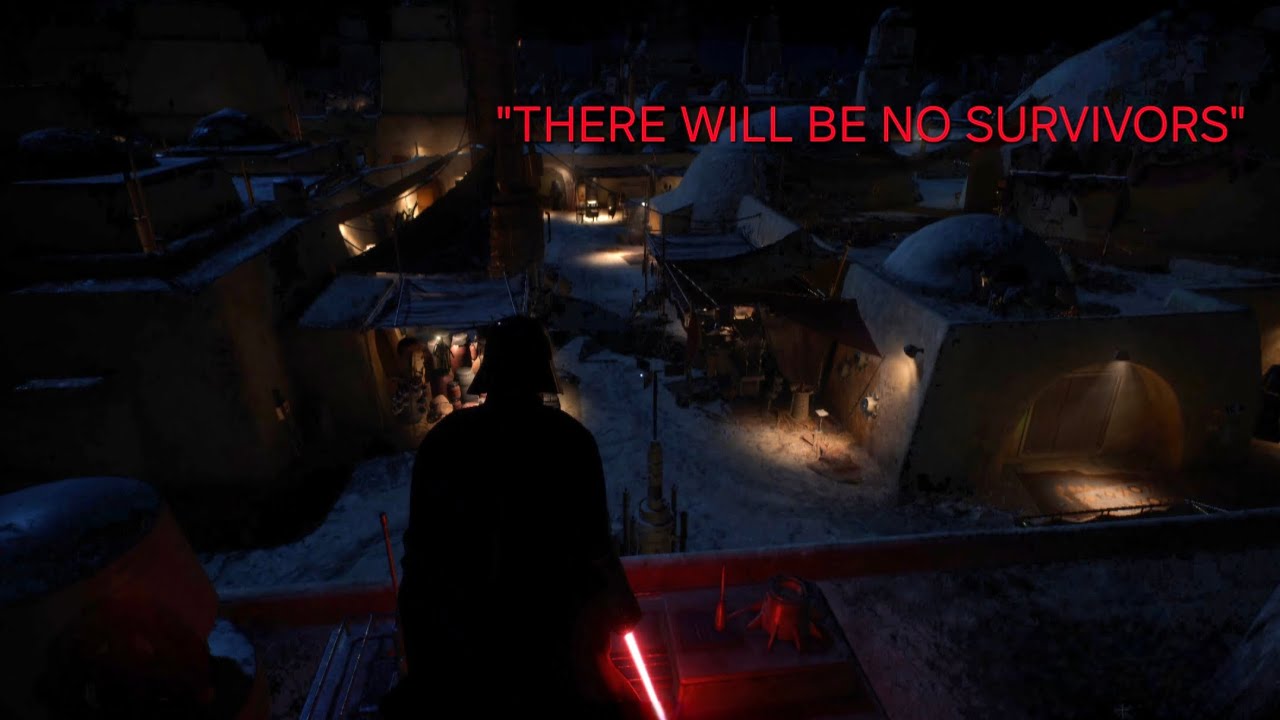 Lord Vader Spends The Night On Tatooine While Hunting Down The Jedi. #battlefront2 #starwars 