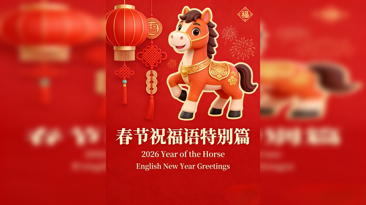 【春节祝福语特别篇】春节祝福 | 英语祝福 | 拜年话 春节拜年，只会说“Happy New Year”？ 「春节祝福语特别版」 上线！给长辈、送朋友、发客户、祝同事——不同对象，不同祝福，一次学会所