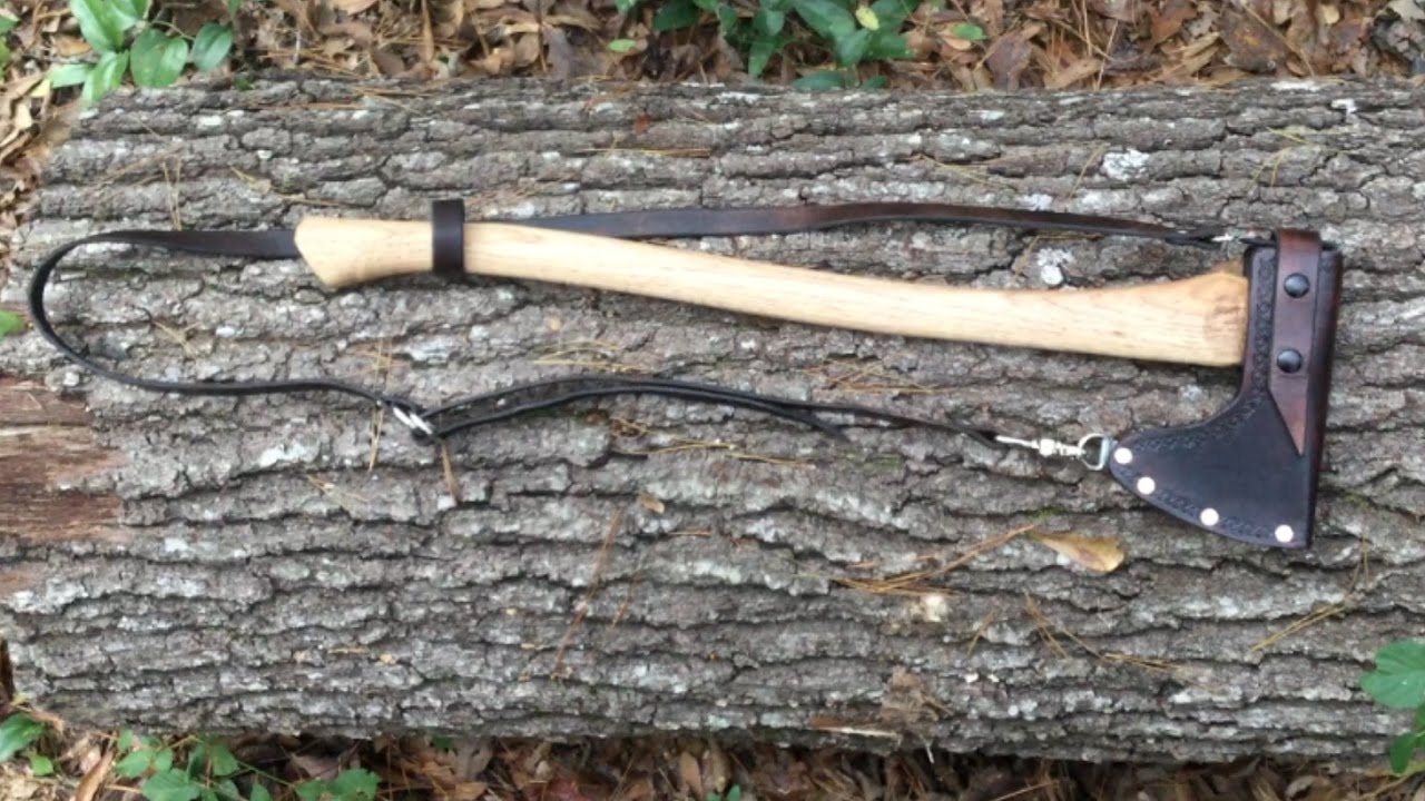 Making a Leather Axe Sheath, and Sling