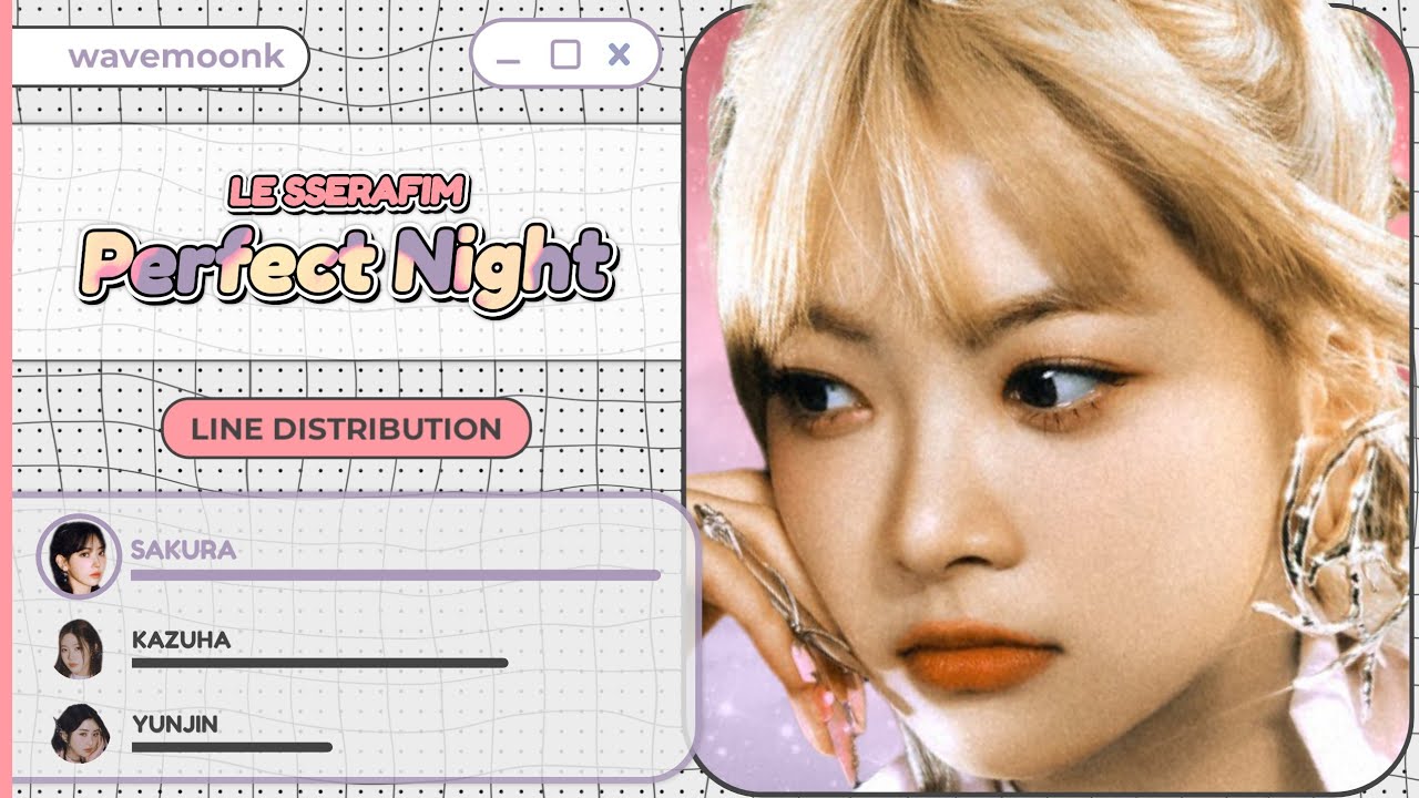 LE SSERAFIM - Perfect Night (Line Distribution)
