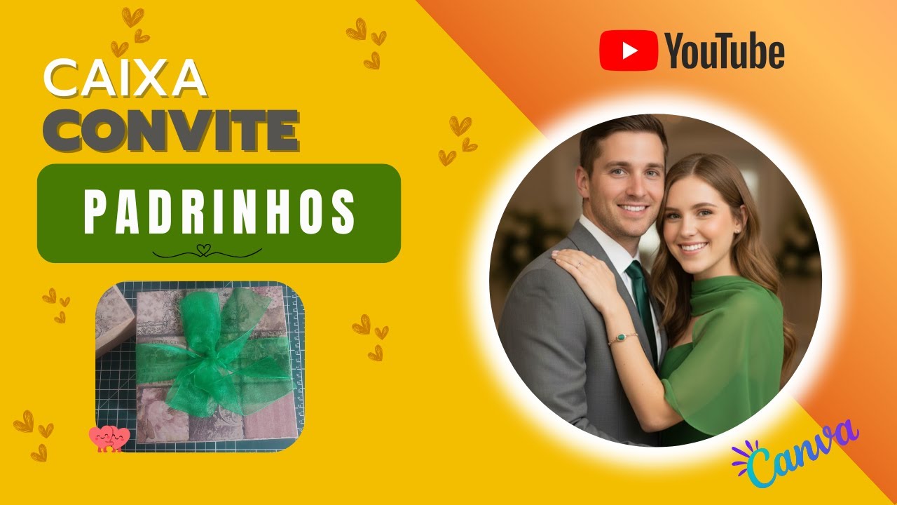 🎁 DIY Como fazer CONVITE_CAIXA para Padrinhos