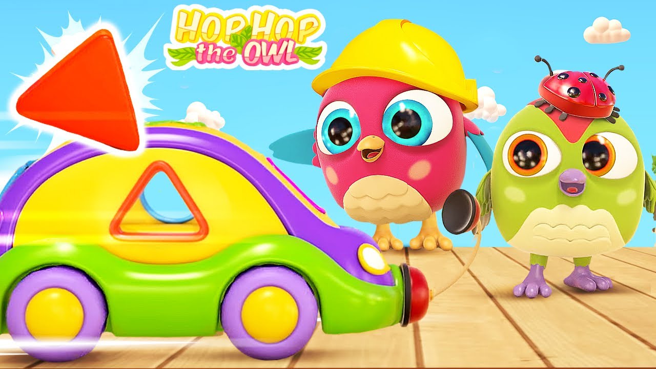 Baby cartoons for kids. Learning baby videos. Cartoon full episodes. Learn shapes & Hop Hop the owl.