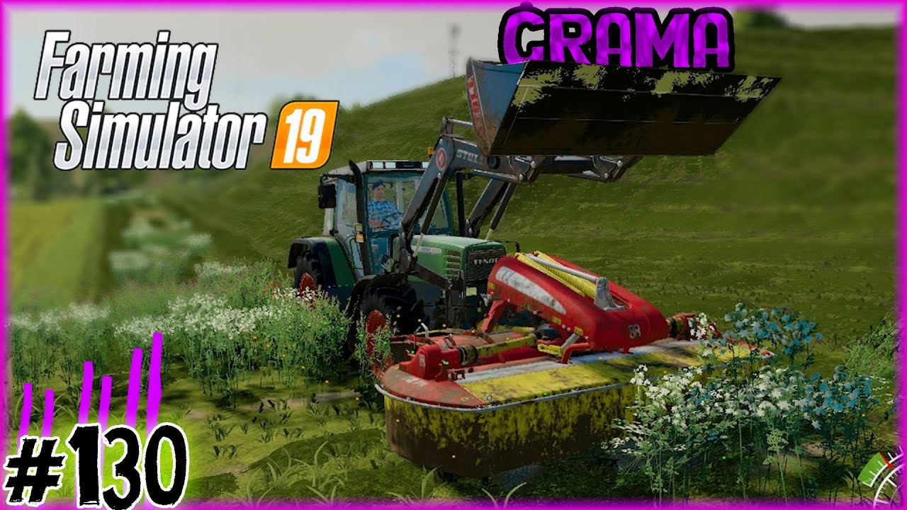 130 - Cortando Gramas para Silagem - Farming Simulator 19