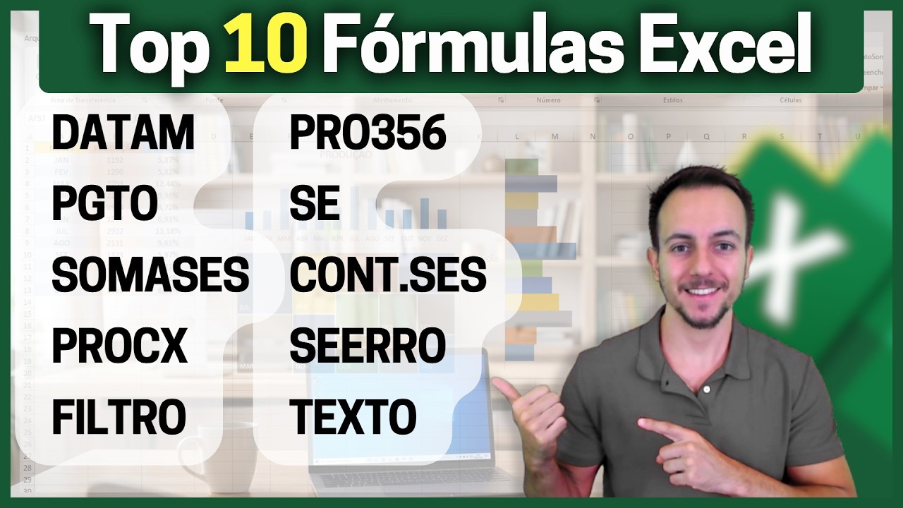 Top 10 Fórmulas de Excel pra quem trabalha em Escritório | Grátis Planilha