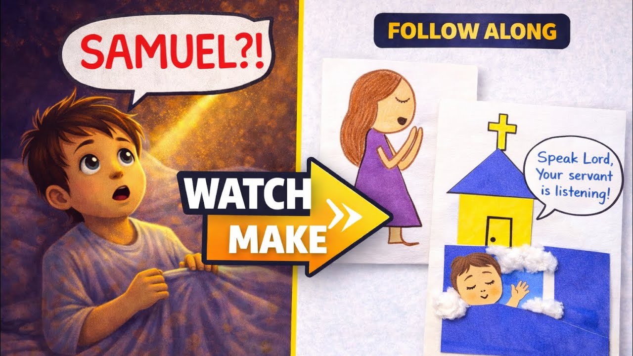 Did God Call Samuel!? | Bible Story and Art for Kids