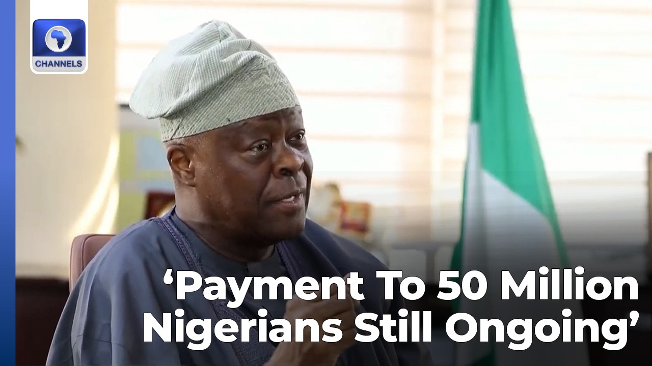 Министр финансов заявил, что выплаты 50 миллионам нигерийцев продолжаются.