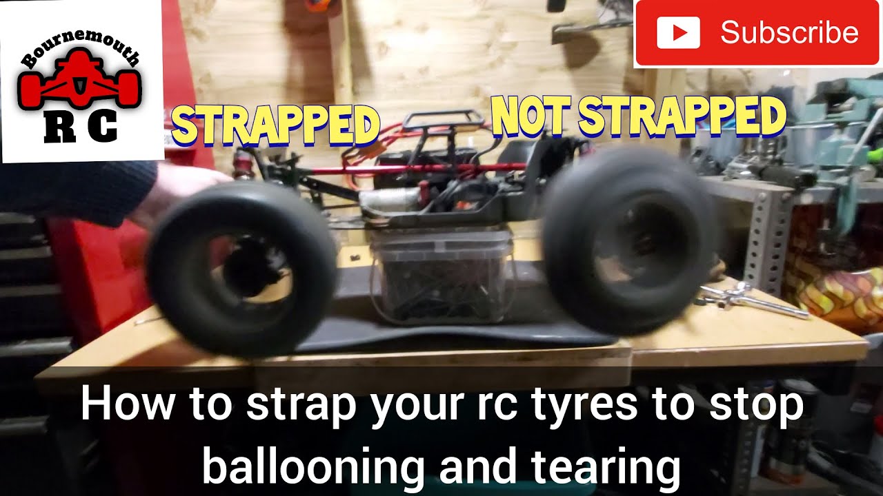 How to strap your RC tyres to stop ballooning, improve balance and prevent tearing