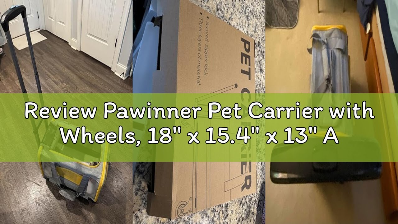 Review Pawinner Pet Carrier with Wheels, 18