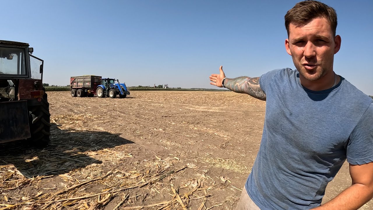 ZACZĘLIŚMY KUKURYDZĘ🚜🌽ROBIMY PIERWSZĄ PRYZMĘ💪🏻🔥JAK ZAWSZE COŚ MUSIAŁO PÓJŚĆ NIE TAK🤬🔧