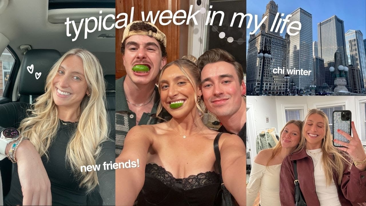 what a typical week in my life looks like |  apartment party, dying my hair, & hockey game