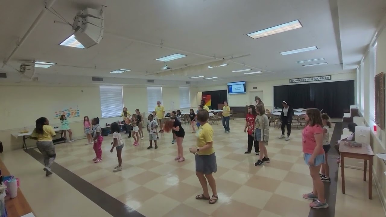 Imani Poole teaching African dance at the 2025 SING Camp