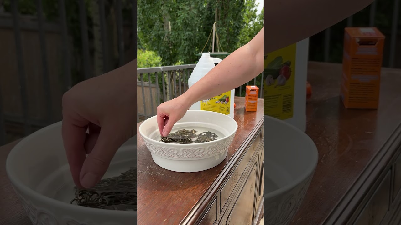 How to clean old hardware |Vinegar trick #diy #cleaninghacks #cleaning #hardware