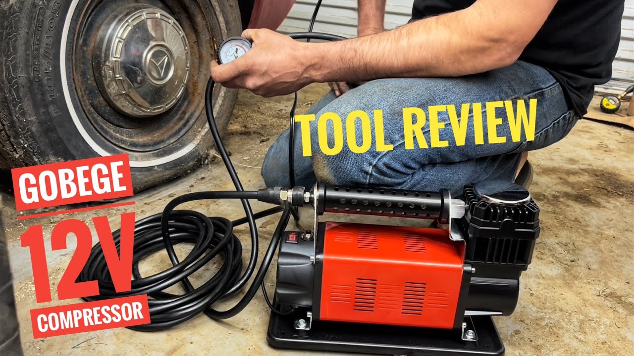 Gobege portable 12v air compressor tool review
