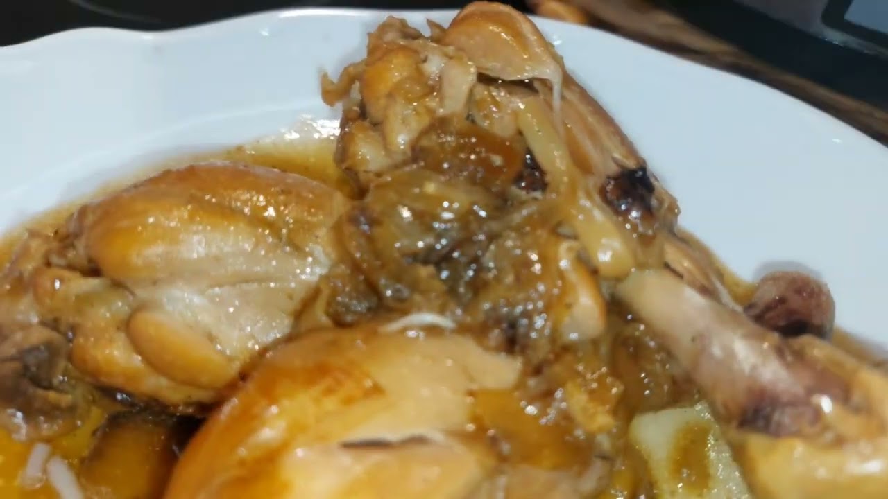 Muslos de pollo con cerveza negra en cocción lenta#crockpot#chickenrecipe#ollalenta#slowcooker#