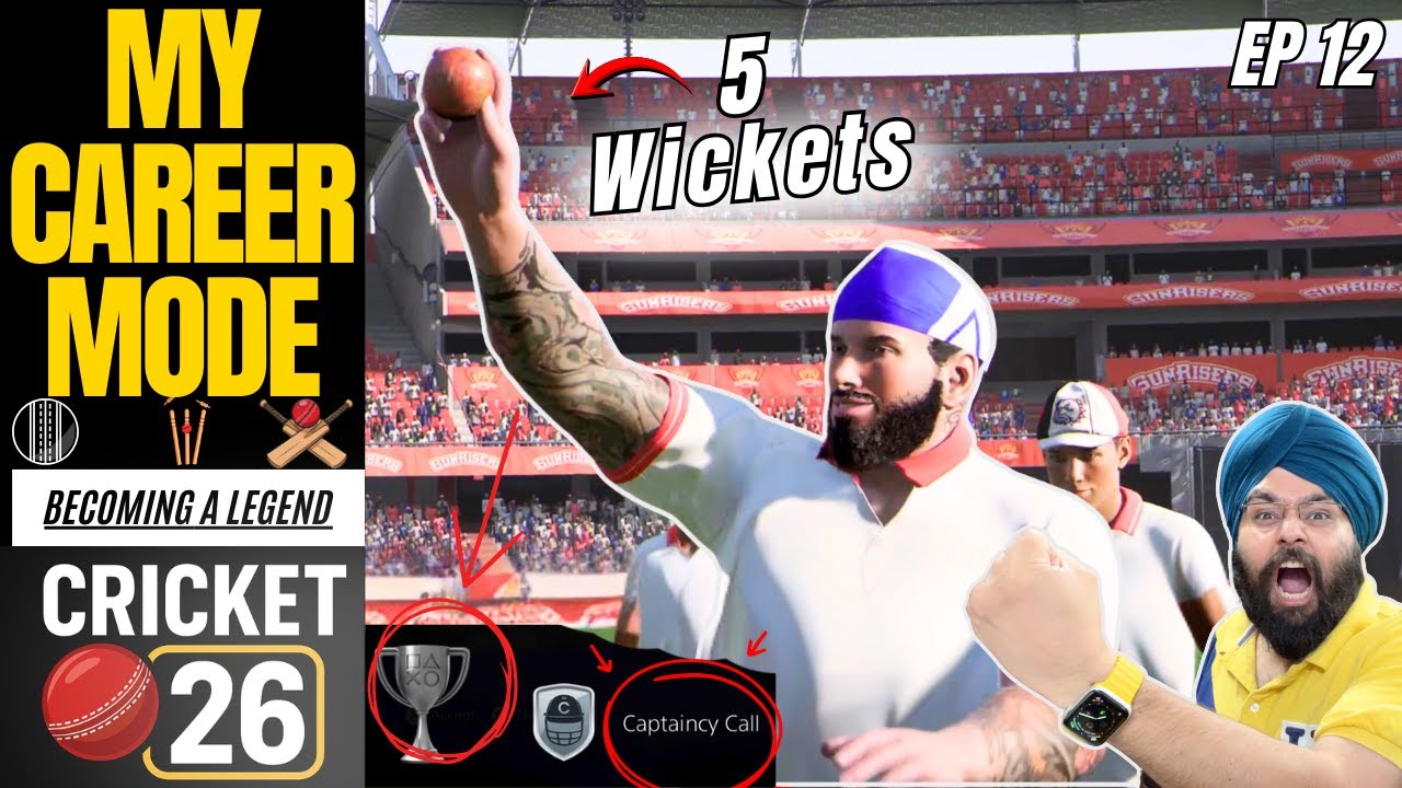 5-Wicket Haul & The Captaincy Call | Cricket 26 - Career Mode EP.12