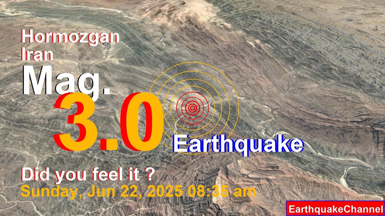 85 km Northeast of Bandar Abbas, Hormozgan, Iran Earthquake today now