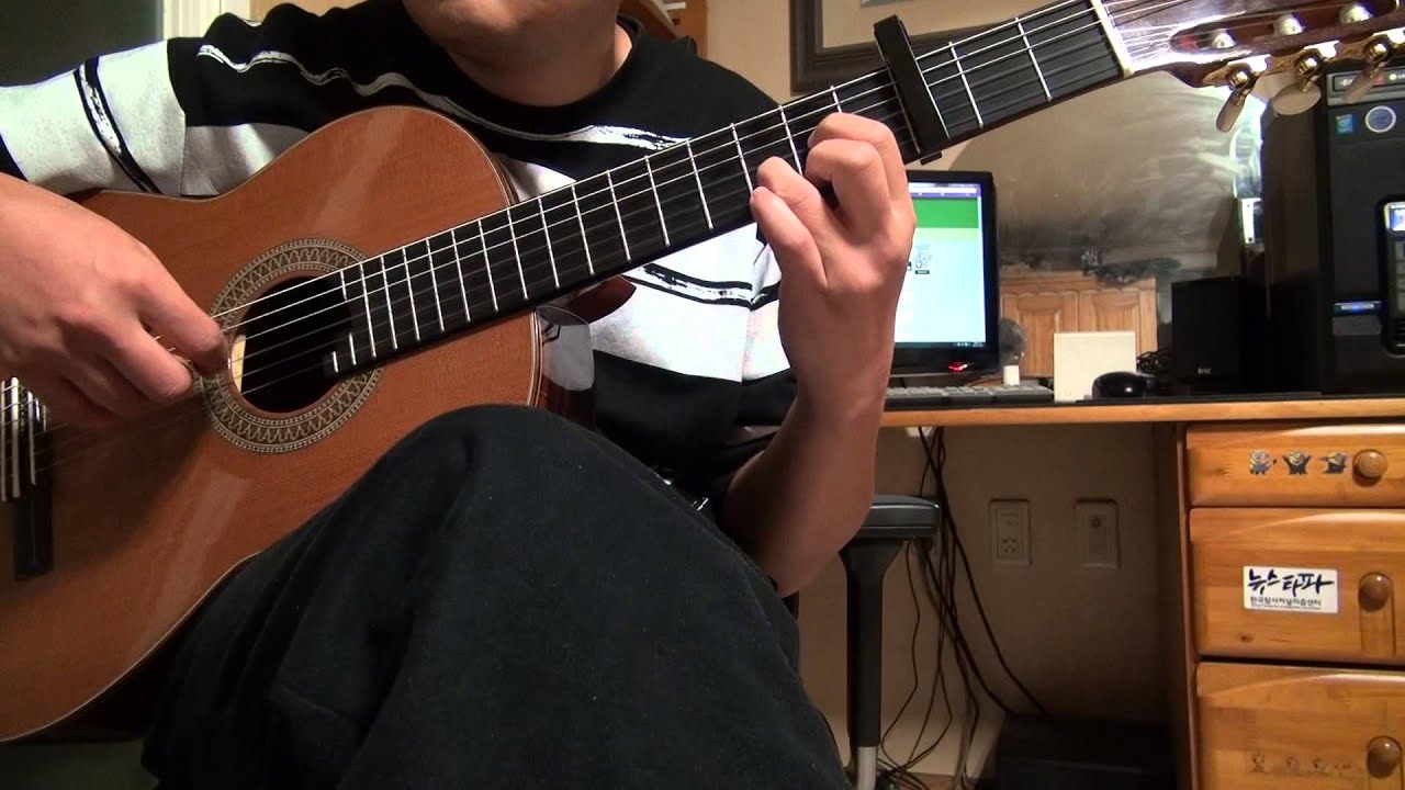 나의 외로움이 널 부를 때 - 장필순. classical guitar solo.