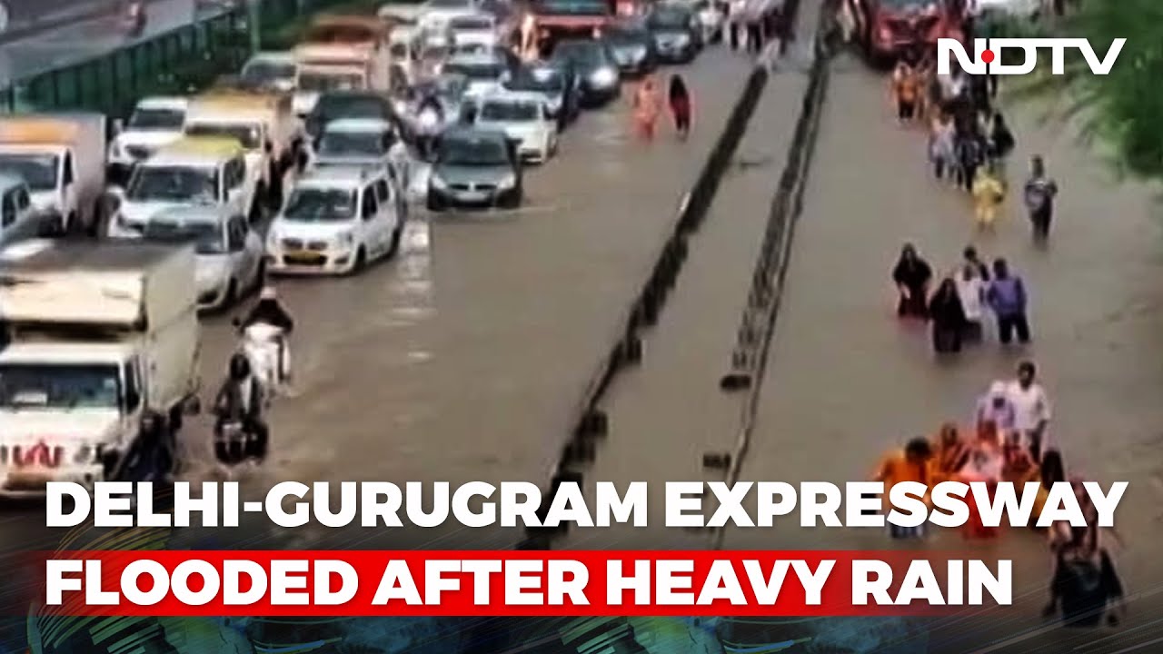 Delhi-Gurgaon Link Flooded After Heavy Rain