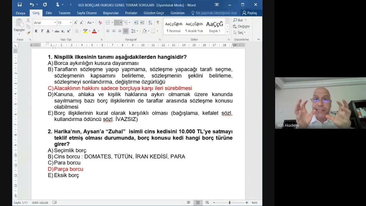 SDS Akademi SGS Borçlar Hukuku 24.06.2024 Part 1