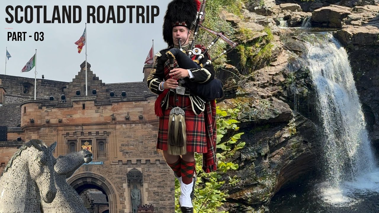 Scotland Road Trip Part 3 | Castles, Waterfalls & Edinburgh Magic🏴󠁧󠁢󠁳󠁣󠁴󠁿 #scotland #uk #travel #trip