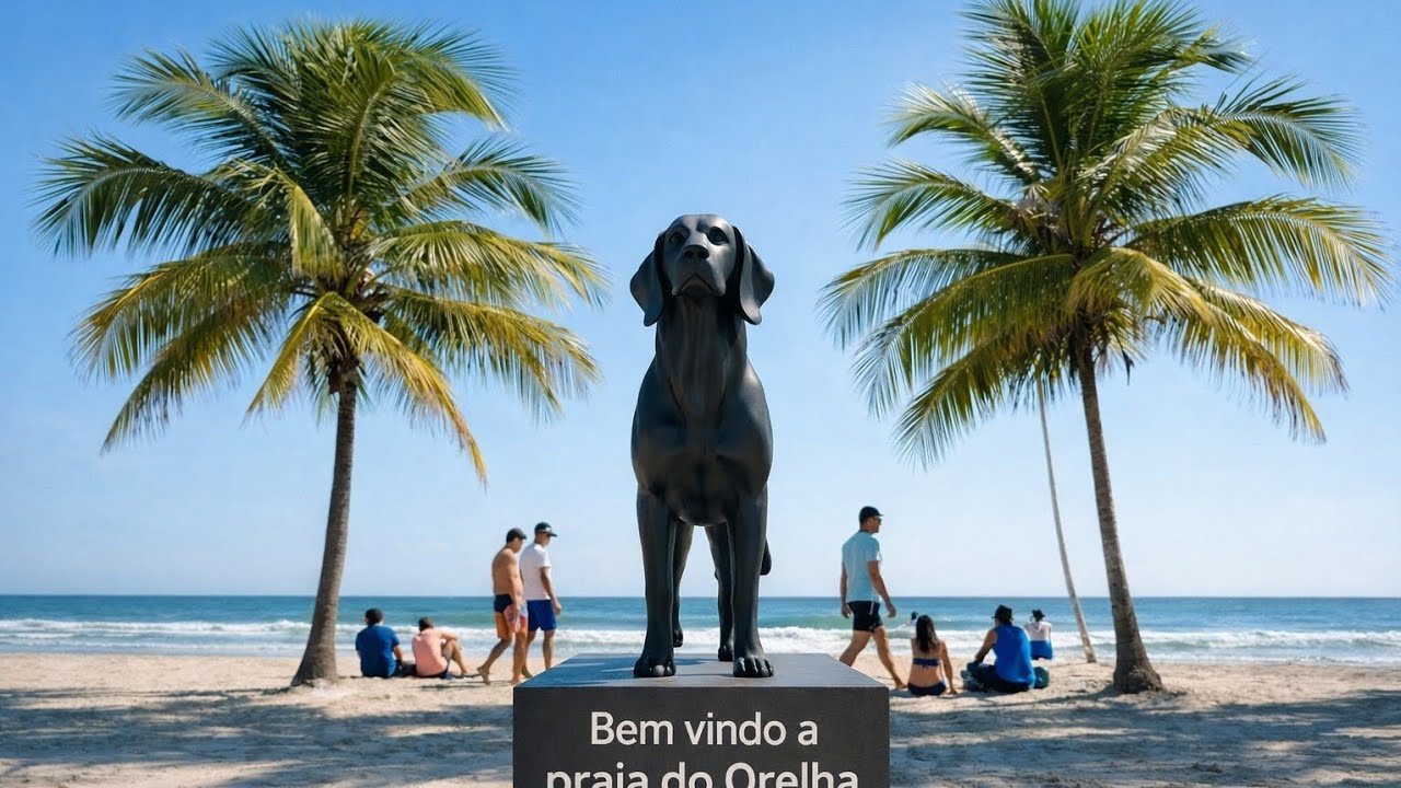 A Praia do Orelha | Um memorial na praia