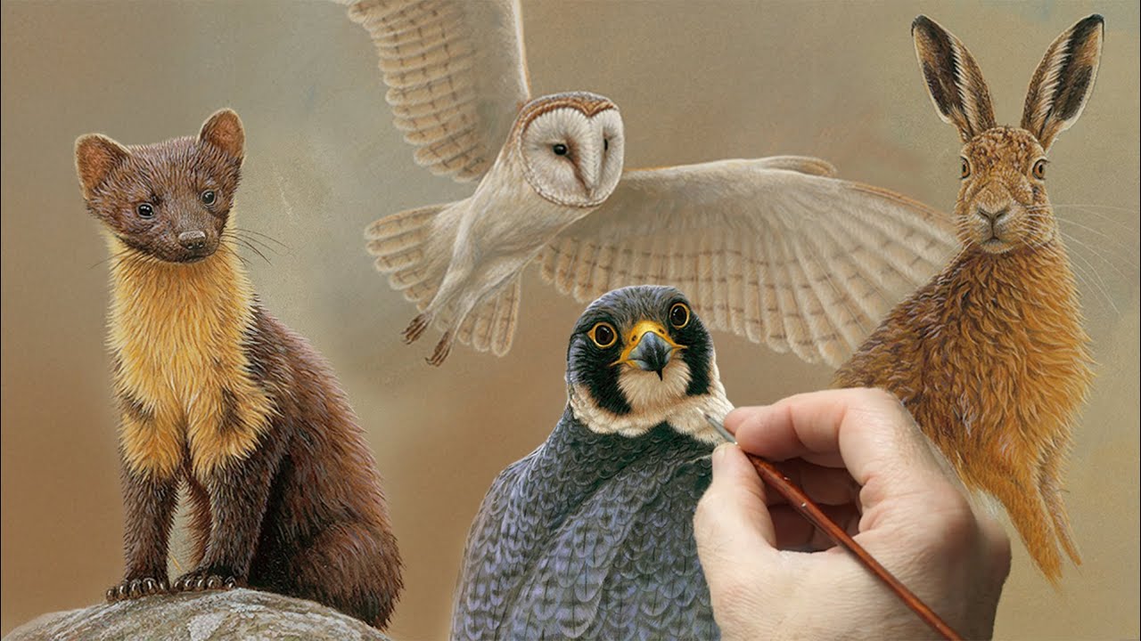 How Detailed Brushstrokes Bring My Paintings to Life 🎨| Wildlife Art | Robert E Fuller