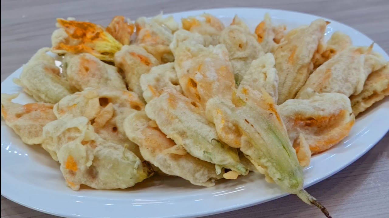 IL SEGRETO PER FARE FIORI DI ZUCCA IN PASTELLA CROCCANTISSIMI E GOLOSISSIMI UNO TIRA L'ALTRO !