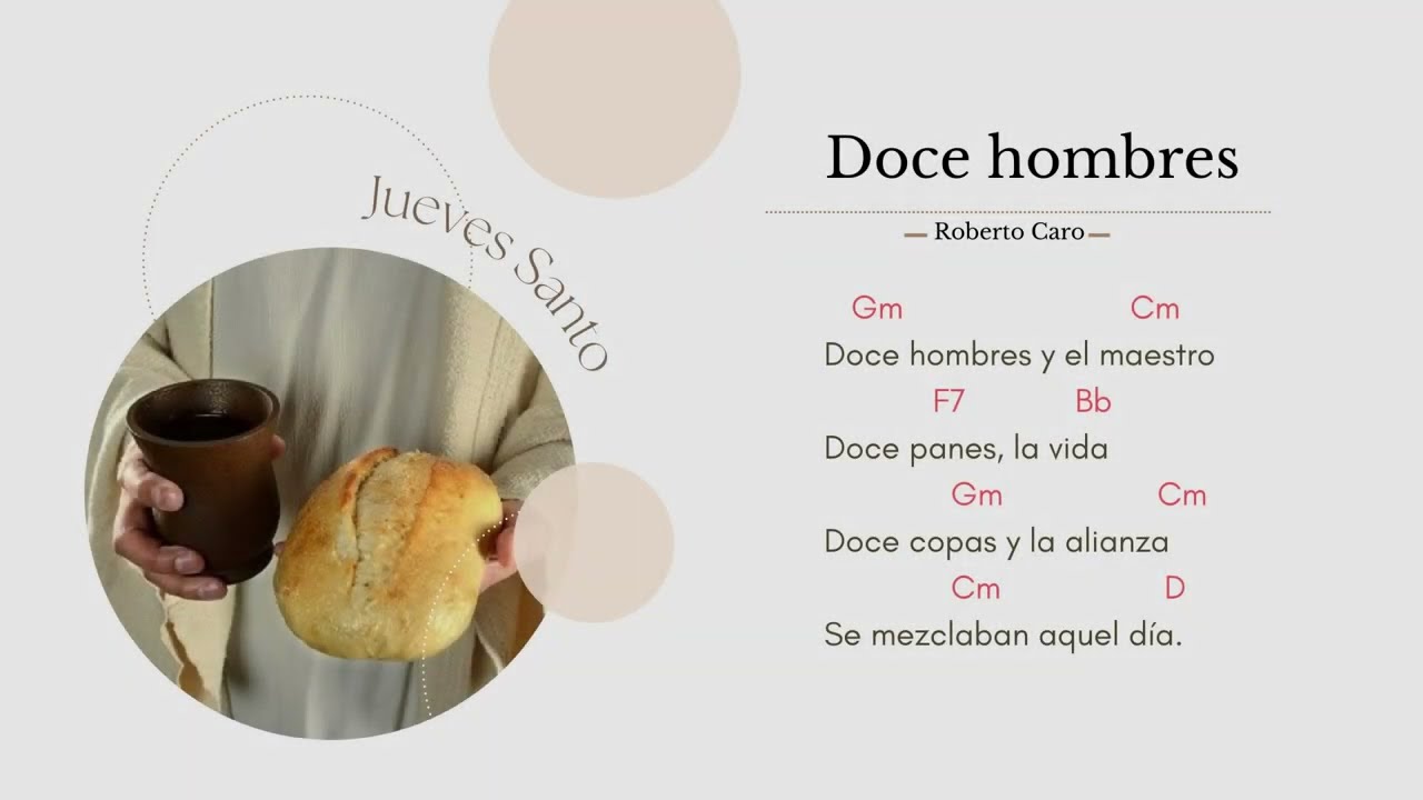Doce Hombres- Canto Lavatorio de Pies- Canto Jueves Santo.
