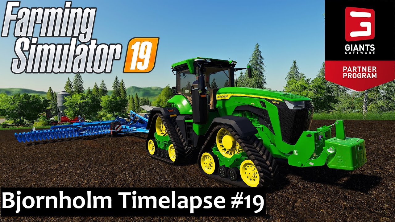 Harvesting Soybeans And Preparing For Corn | Bjornholm #19 | FS19 Timelapse