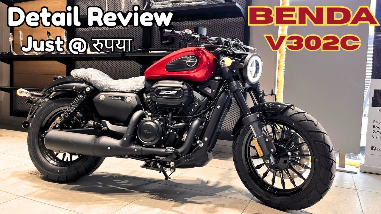 Keeway Benda V302C Detailed Review On Road Price All Features Exhaust Sound ! Benda V302C Keeway !