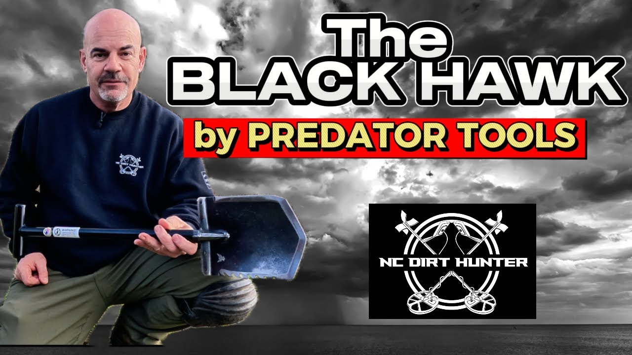New BLACK HAWK shovel by Predator Tools, Field Review! #metaldetecting #treasure #history #relic