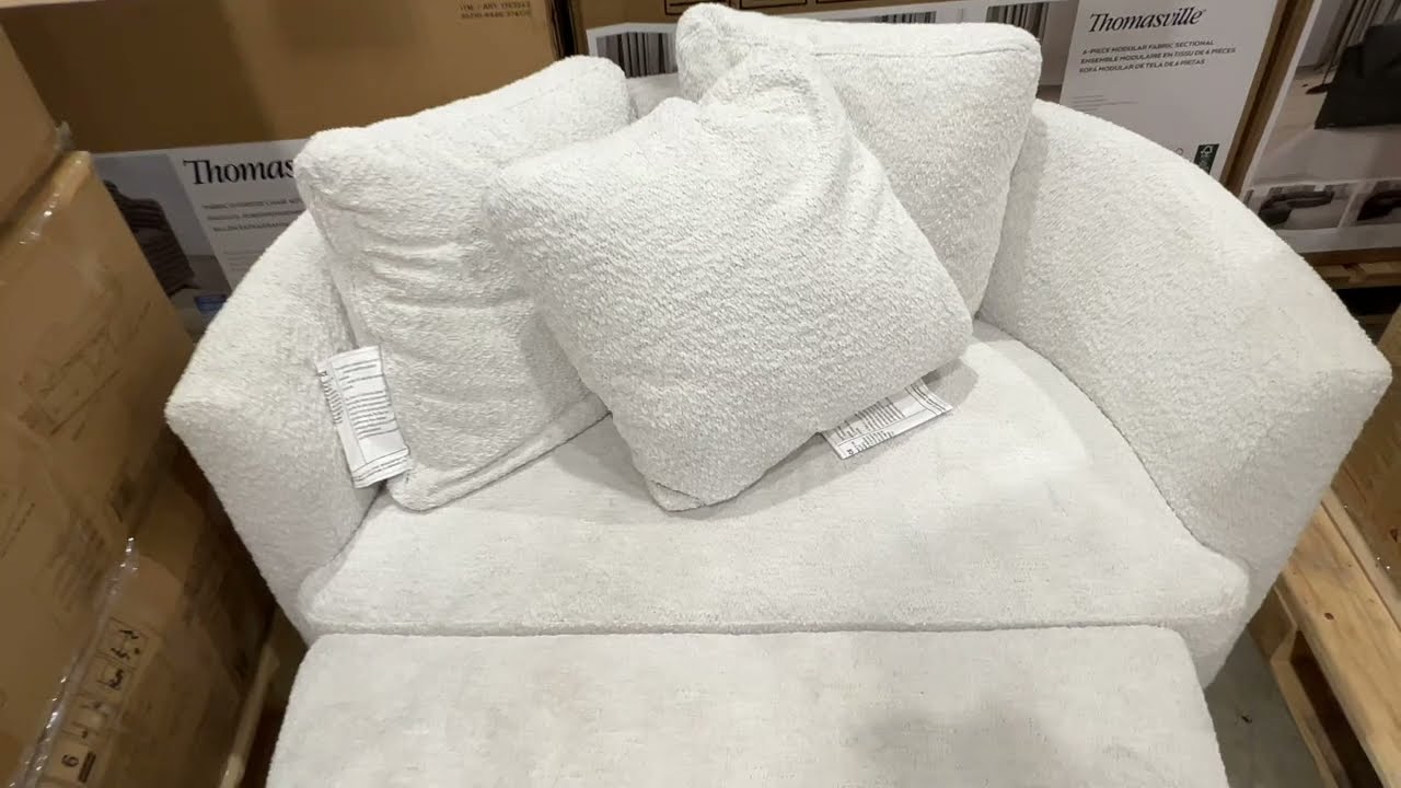 Aiden & Ivy Holly Fabric Chair and Ottoman $225 at Costco
