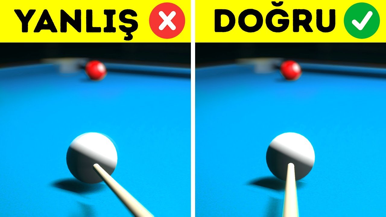 Hemen Bilardo Oynamayı Öğrenin | Yeni Başlayanlar İçin Kısa ve Çok Kolay Bir Eğitim