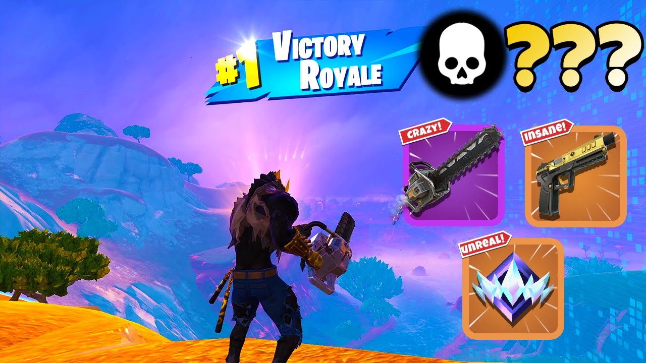 Геймплей с высоким уровнем выбывания Unreal Ranked Solo Zero Build Win (Fortnite: Fortnite: Mares...