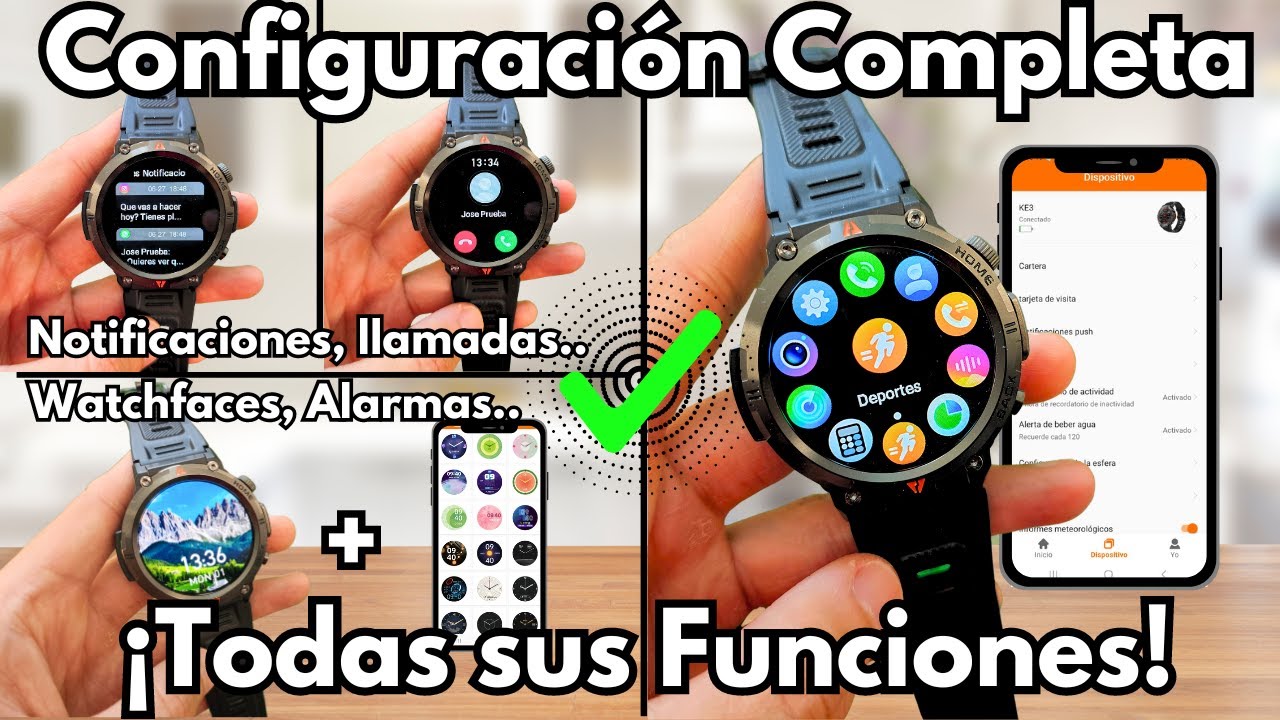 Smartwatch KE3 EIGIIS 👉 ¡Guía COMPLETA de Configuración y TODAS sus Funciones!