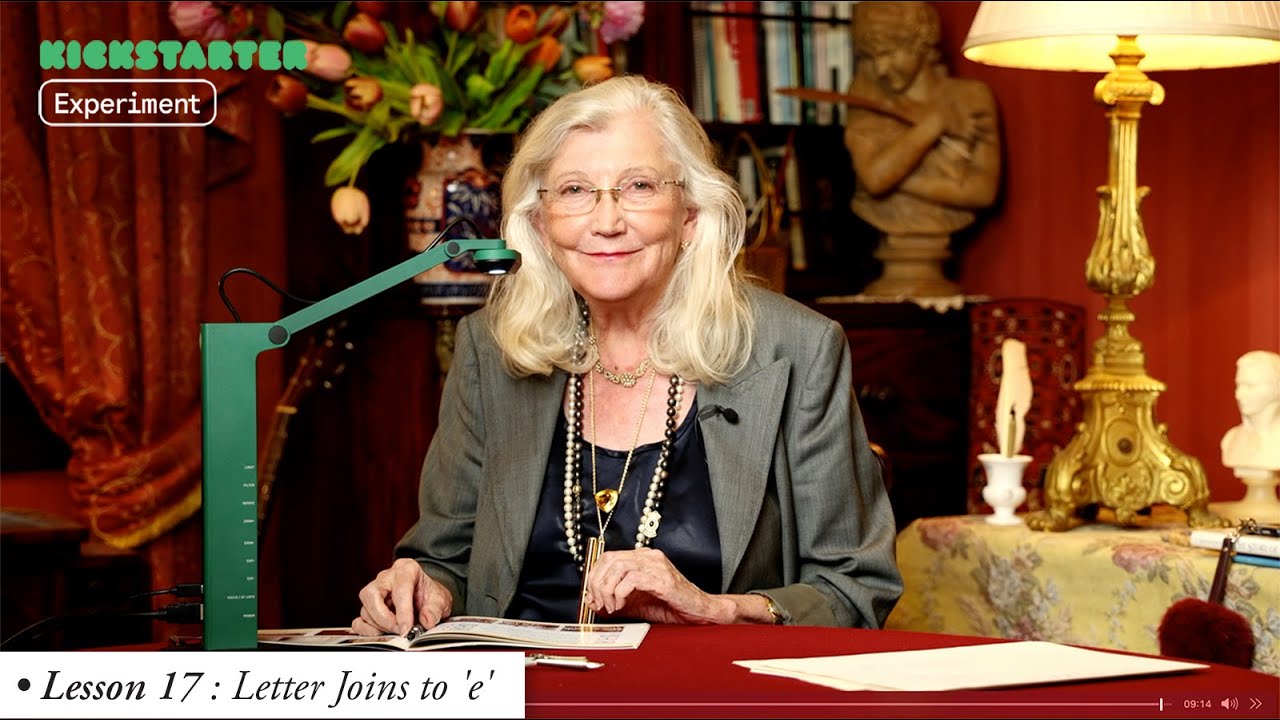 Penmanship Online Workshop — Lesson #17 : Letter Joins to 