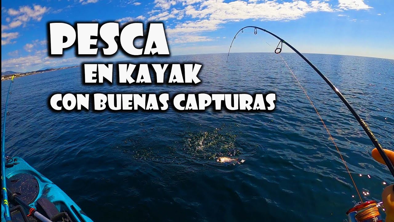 PESCA EN KAYAK EN CABOPINO (MARBELLA).  BUENAS CAPTURAS!!! 🎣🎣🎣