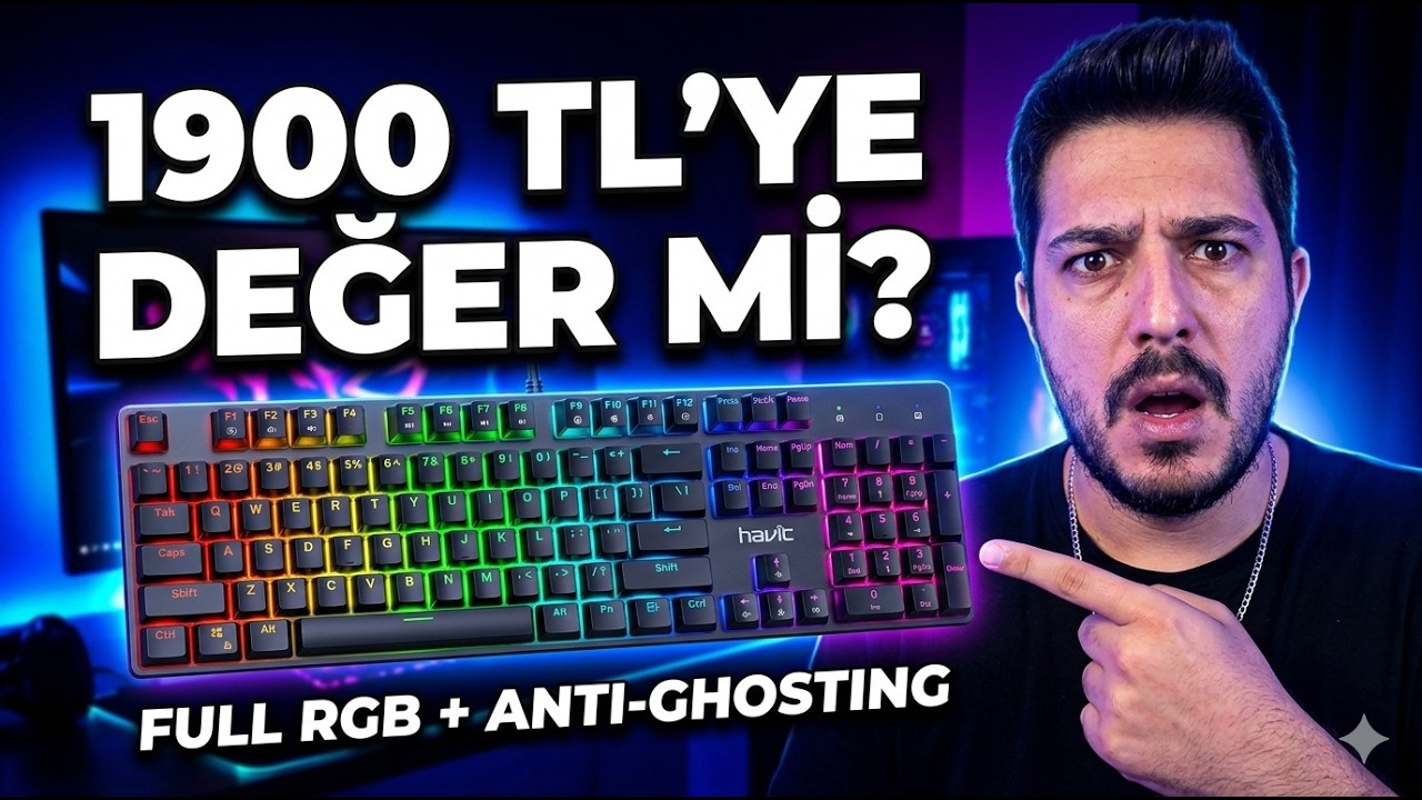 Bu Fiyata Anti-Ghosting + Full RGB! HAVIT KB885L Klavye Şaşırttı