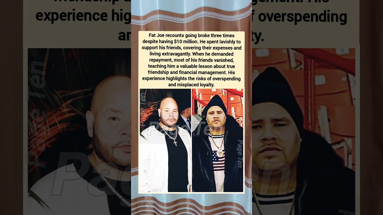 Fat Joe: True friends reveal themselves in tough times 