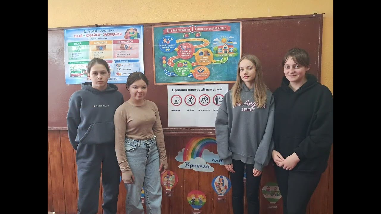 Виховна година у 9 - В класі " Дії у разі збройного нападу на заклад освіти "