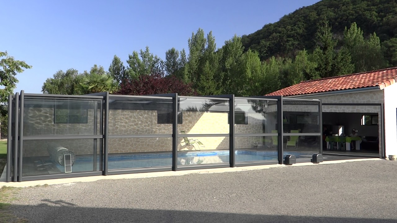 vidéo abri piscine/terrasse télescopique DCLS