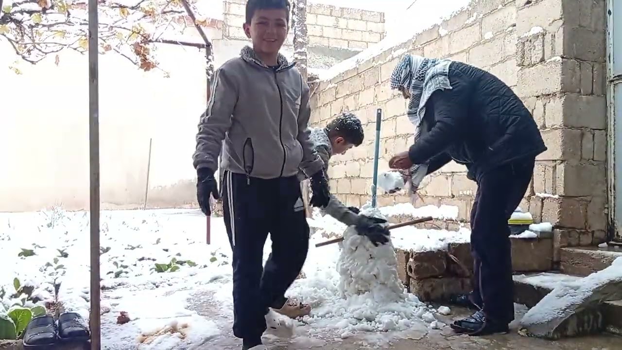 شوفوا فعاليات اليوم مع أجواء الثلج 🌨️😍😍