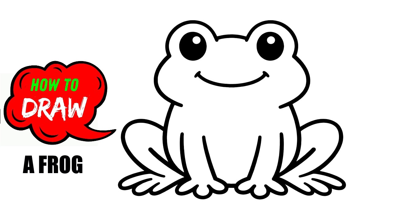 How to Draw a Frog for Beginners | Easy Cartoon Frog Drawing Guide