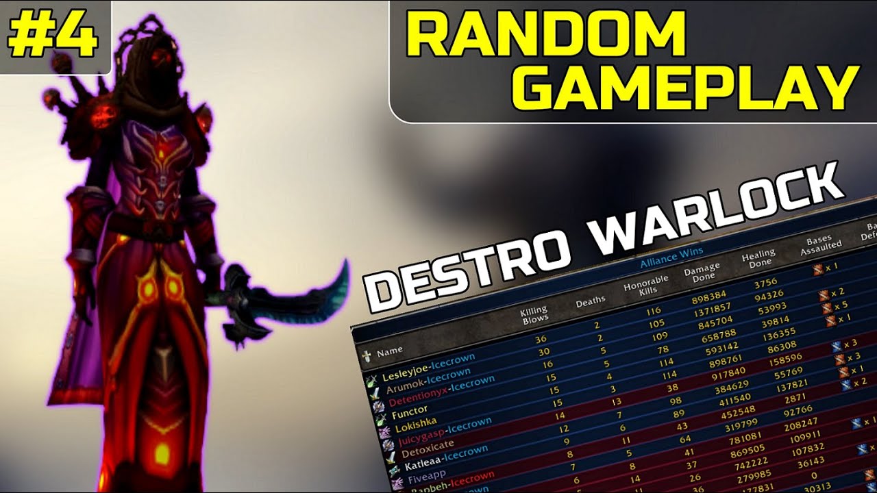 #4 DESTRUCTION WARLOCK 3.3.5 PVP GAMEPLAY - WotLK WARMANE 2020