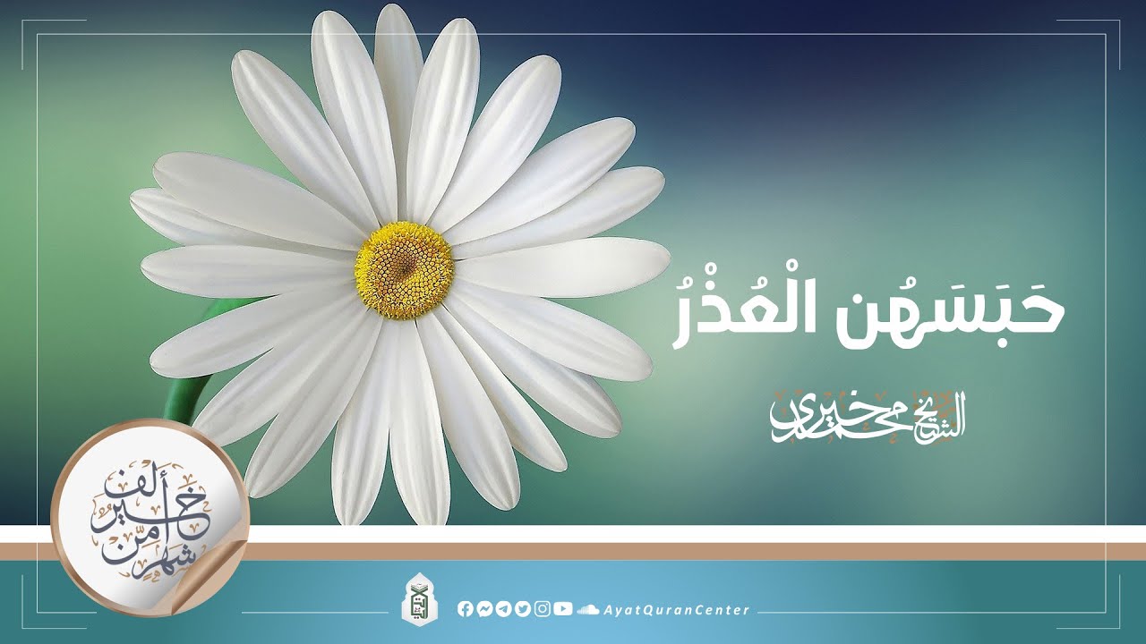 حبســــهن العذر | خير من ألف شهر