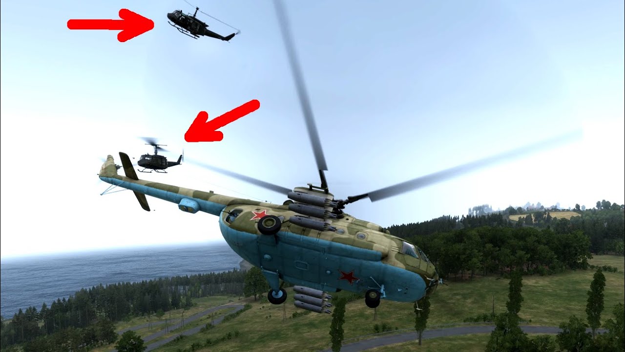 Tested 1.3 Armed Mi-8 in Reforger and this happened