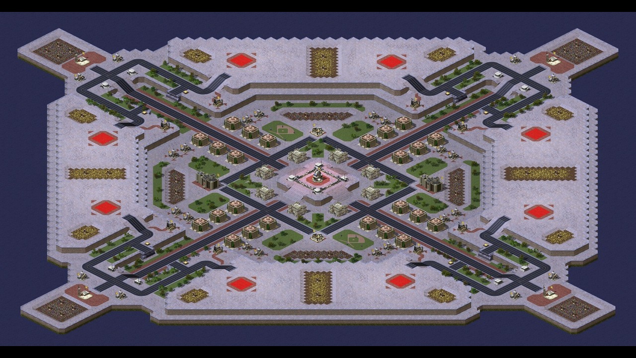 Red Alert 2 Yuri Revenge Superweapon Mode-America 1 VS 7 Brutal A.I (Extra Hard) Atom Heart HD